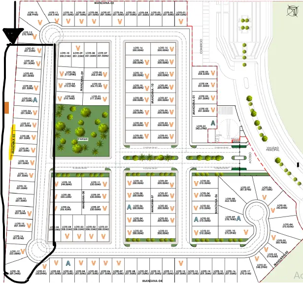 Terreno en venta en Reserva del Pedregal, Torreón · Modelo Manzana 3 — foto 13