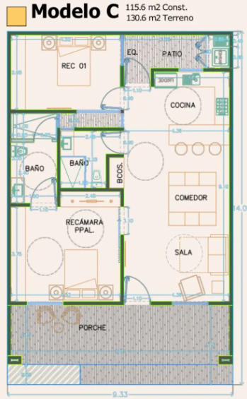 Casa en venta en el Fontanal, Torreón · Modelo C — foto 11